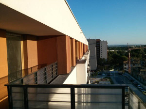 Widok z balkonu Avii 4 w Czyżynach